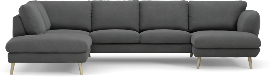 Madison Lux - 2-sits soffa med divan vänster och schäslong höger - Grå