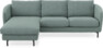 Madison Lux - 2-sits soffa med schäslong vänster - Turkos