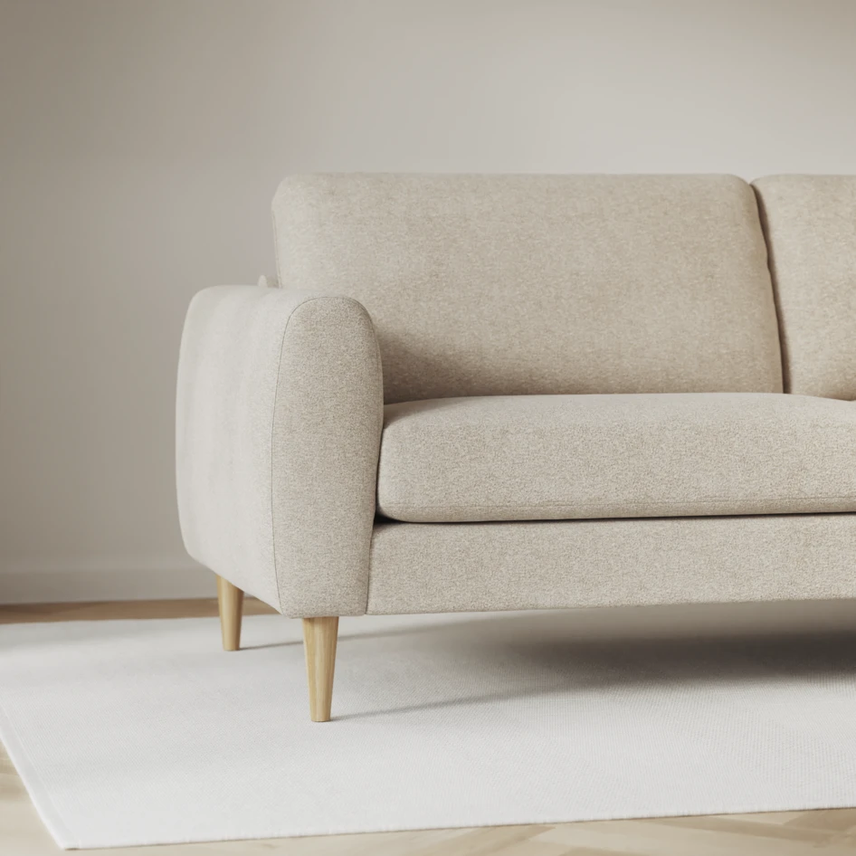 Bridge - 3-sits soffa med divan vänster och schäslong höger - Beige