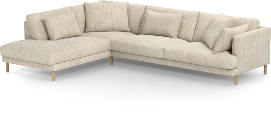 Harper - 3-sits soffa med divan vänster - Beige
