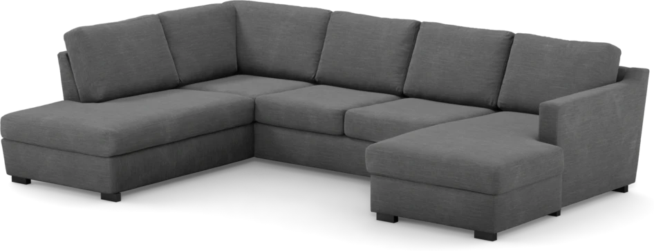 Friday - 3-sits soffa med divan vänster och schäslong höger - Grå