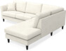 Eden - 2,5-sits soffa med divan - Vit