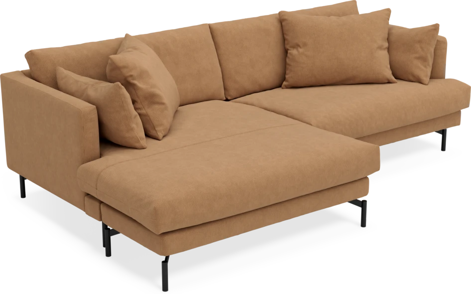 Harper - 4-sits med schäslong XL vänster - Gul