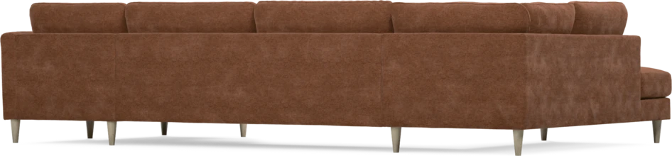 Bridge - 3-sits soffa med divan vänster och schäslong höger - Orange