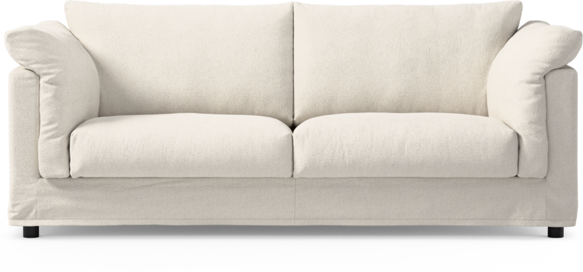 Cherrie - 2,5-sits soffa med kappa - Vit