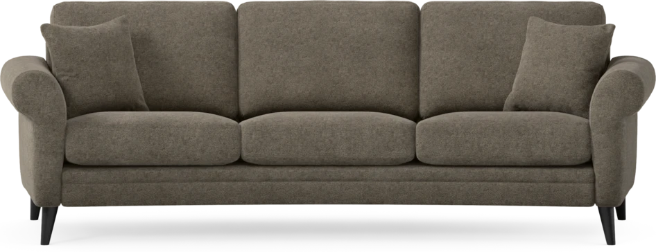 Eden - 3-sits soffa svängd - Brun