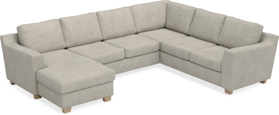 Friday - Hörnsoffa, 3+2-sits med schäslong vänster - Beige