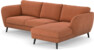 Madison - 2-sits soffa med schäslong höger - Orange