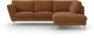 Madison - 2-sits soffa med divan höger - Orange