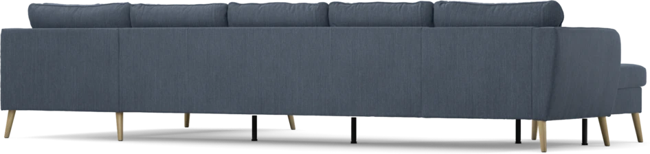 County - 4-sits soffa med schäslong vänster och divan höger - Blå