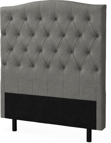 Delux Välvd - Sänggavel, 90-210 cm - Grå