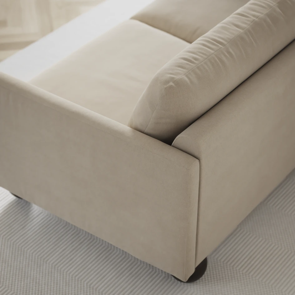 Madison Lux - Hörnsoffa med schäslong höger - Beige