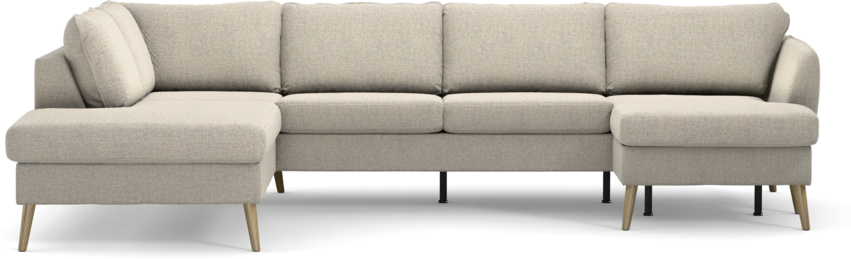 County - 3-sits soffa med divan vänster och schäslong höger - Beige