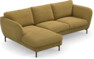 Madison Lux - 2-sits soffa med schäslong vänster - Gul