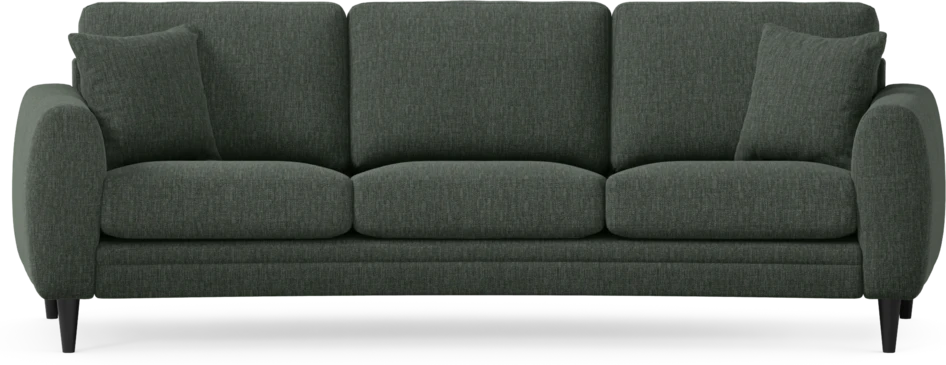 Eden - 3-sits soffa svängd - Grön