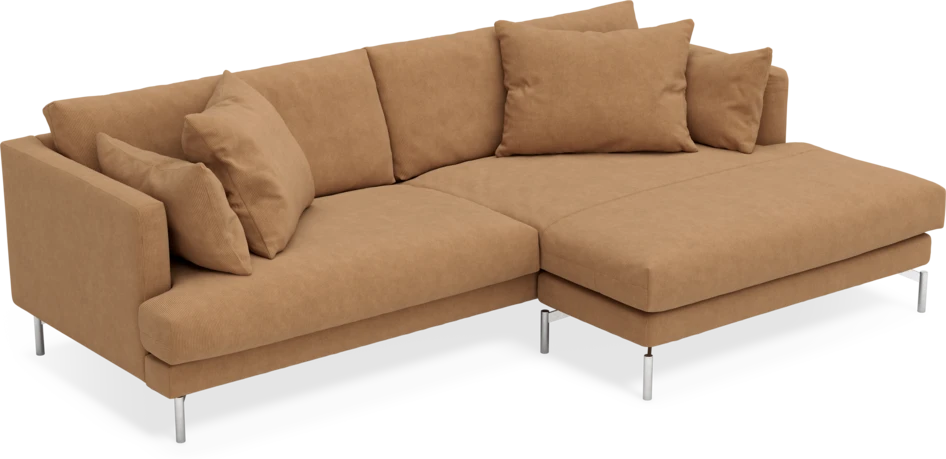 Harper - 4-sits med schäslong XL höger - Gul