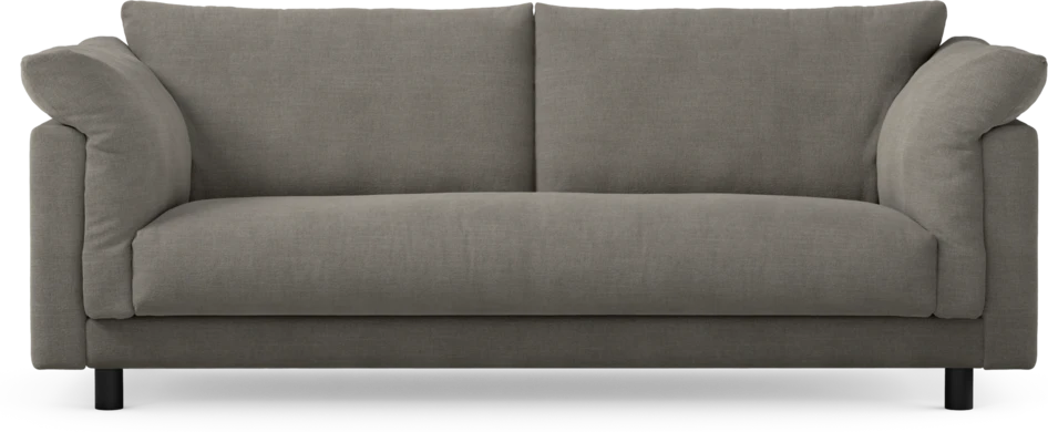 Cherrie - 2,5-sits soffa, hel dyna, fast klädsel - Grå