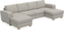 Friday - 2-sits soffa med två schäslonger - Beige
