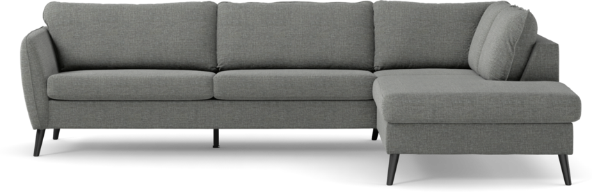 County - 2,5-sits soffa med divan höger - Grå