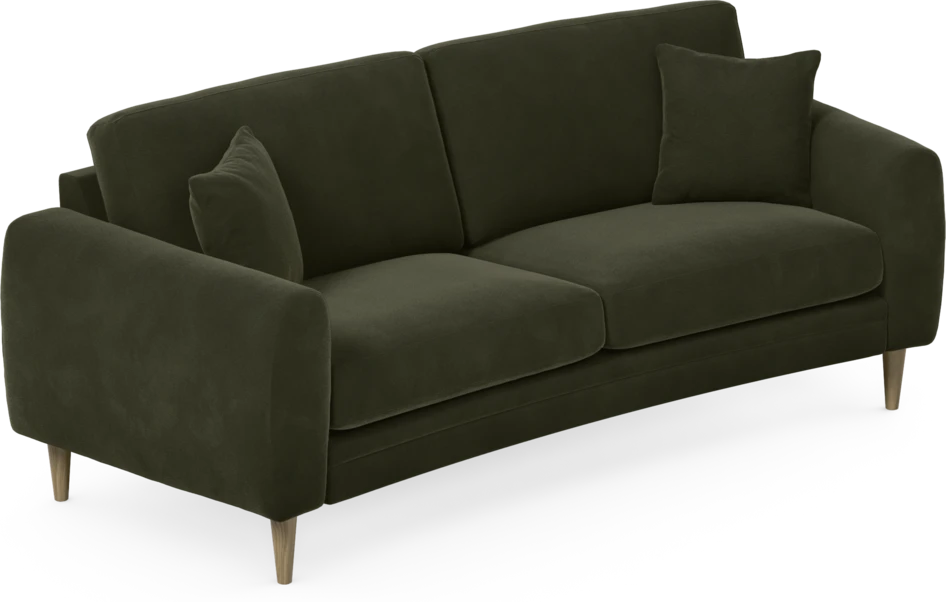 Eden - 2,5-sits soffa svängd - Grön