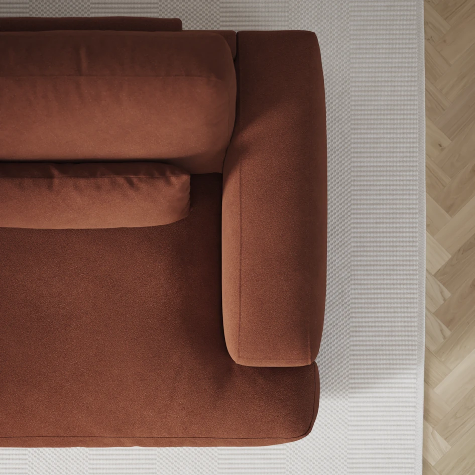 Noma - 3-sits soffa - Orange
