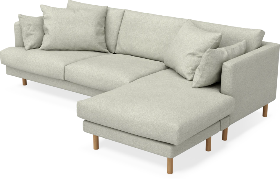 Harper - 4-sits med schäslong höger  - Beige