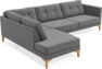 Rio - 3-sits soffa med divan vänster - Grå