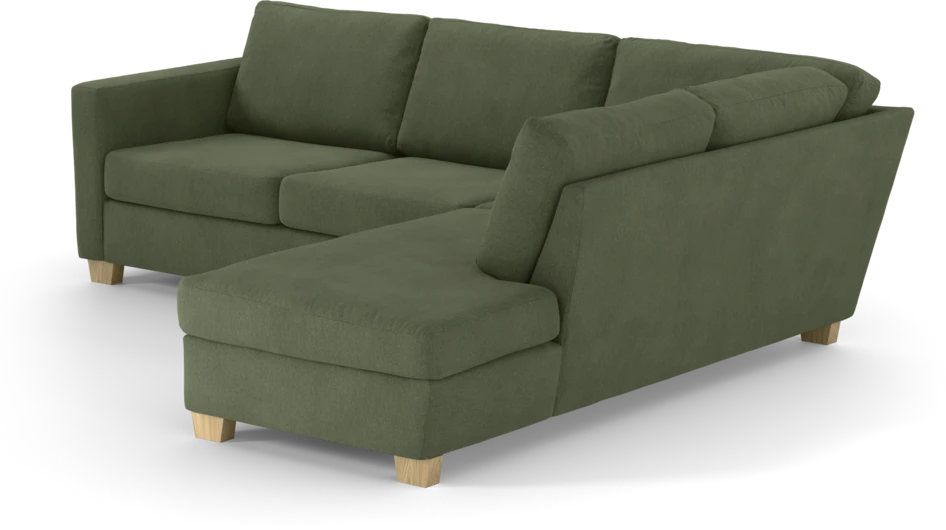Friday - 2,5-sits soffa med divan höger - Grön