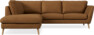 Madison Lux - 2-sits soffa med divan vänster - Brun