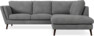 Madison Lux - 2-sits soffa med divan höger - Vit