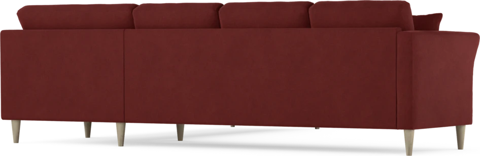 Eden - Hörnsoffa, 3+3-sits - Röd