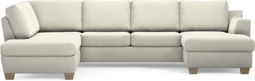 Friday - 3-sits soffa med divan vänster och schäslong höger - Vit