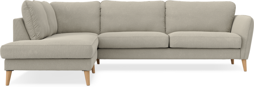 Bridge - 3-sits soffa med divan vänster - Brun