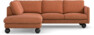 Madison Lux - 2-sits soffa med divan vänster - Orange