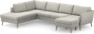 County - 3-sits soffa med divan vänster och schäslong höger - Grå