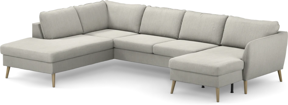 County - 3-sits soffa med divan vänster och schäslong höger - Grå