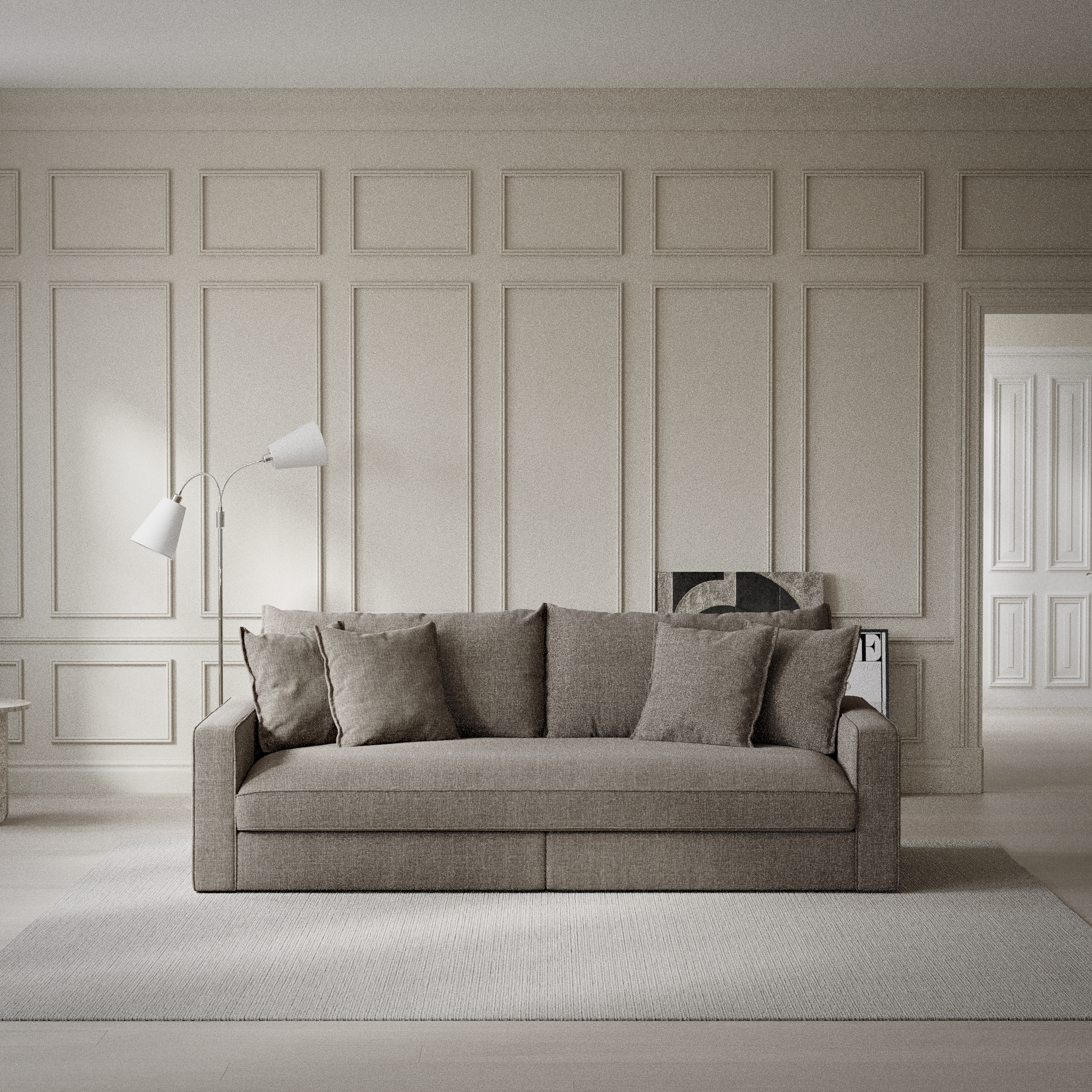 Rossi - 3-sits soffa, hel dyna - inspiration