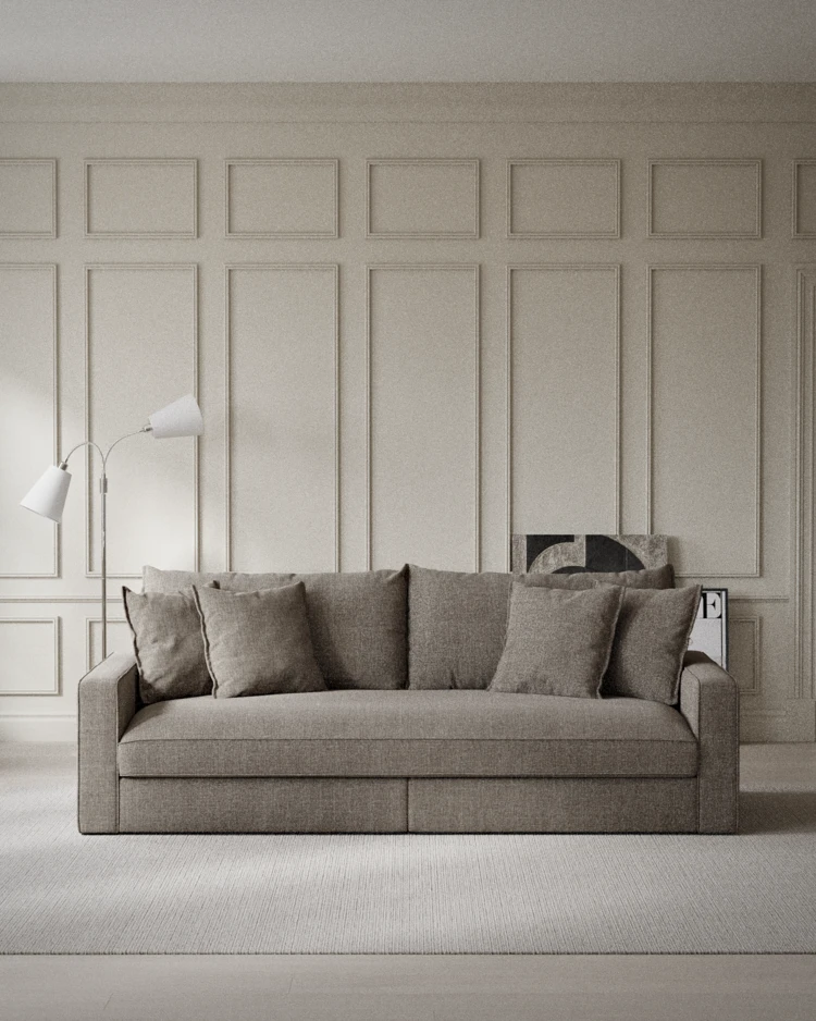 Rossi - 3-sits soffa, hel dyna - inspiration