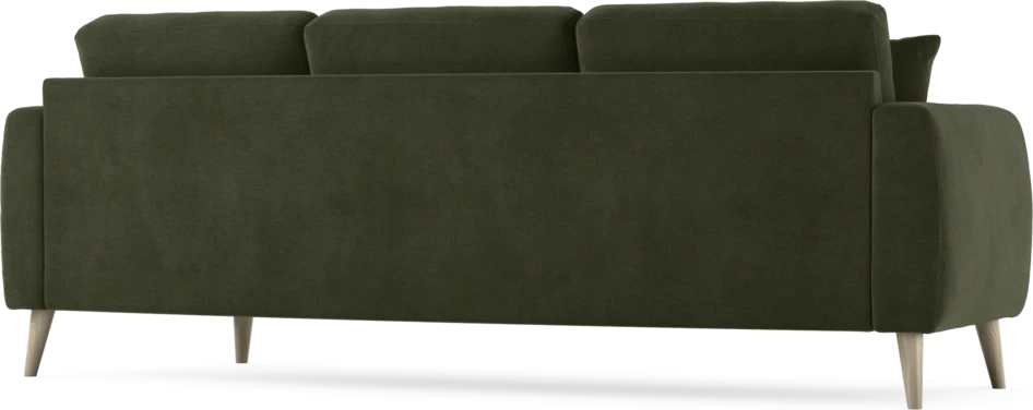 Eden - 3-sits soffa svängd - Grön