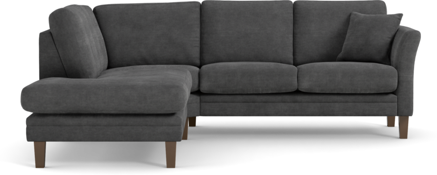 Eden - 2-sits soffa med divan - Grå