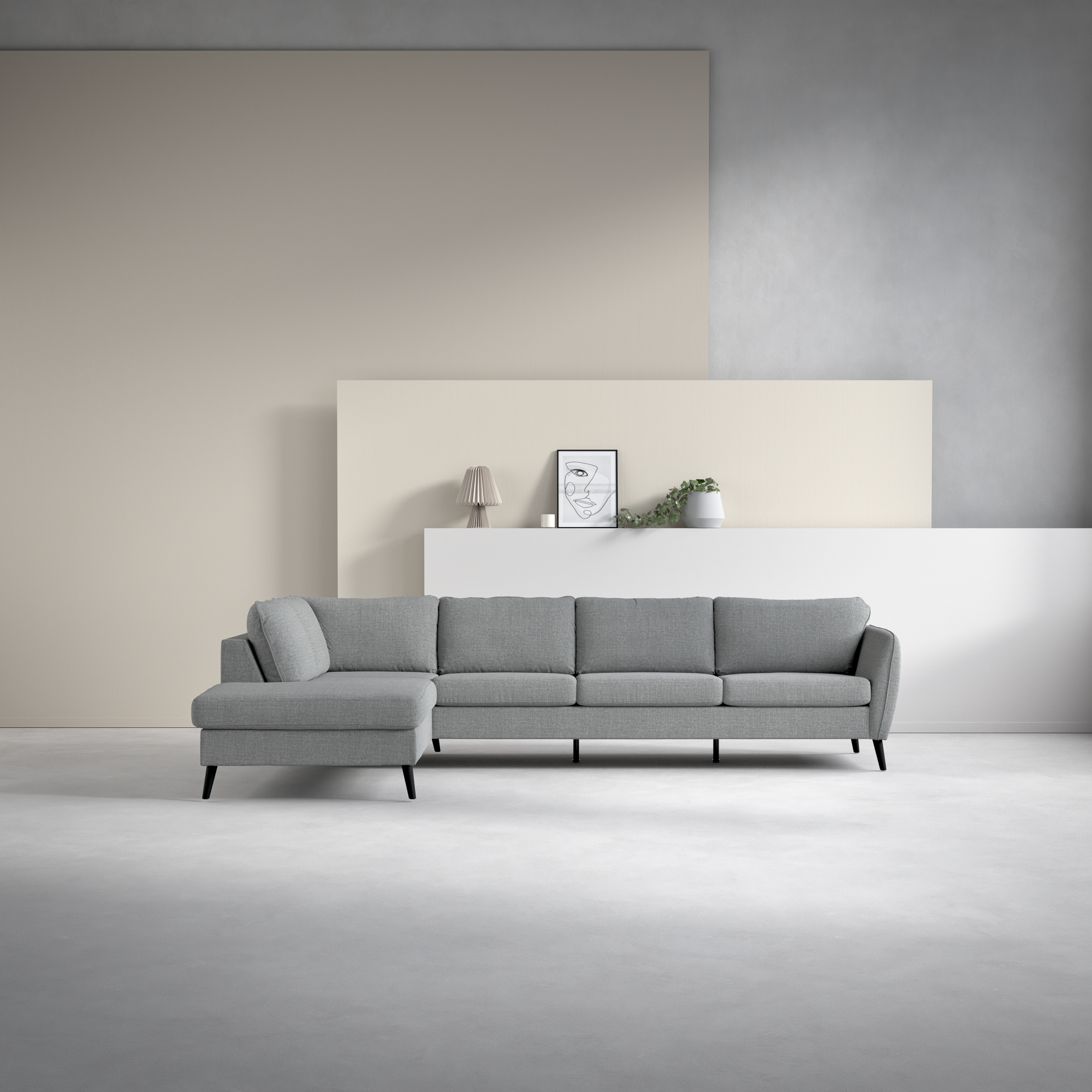 County - 3-sits soffa med divan vänster - inspiration