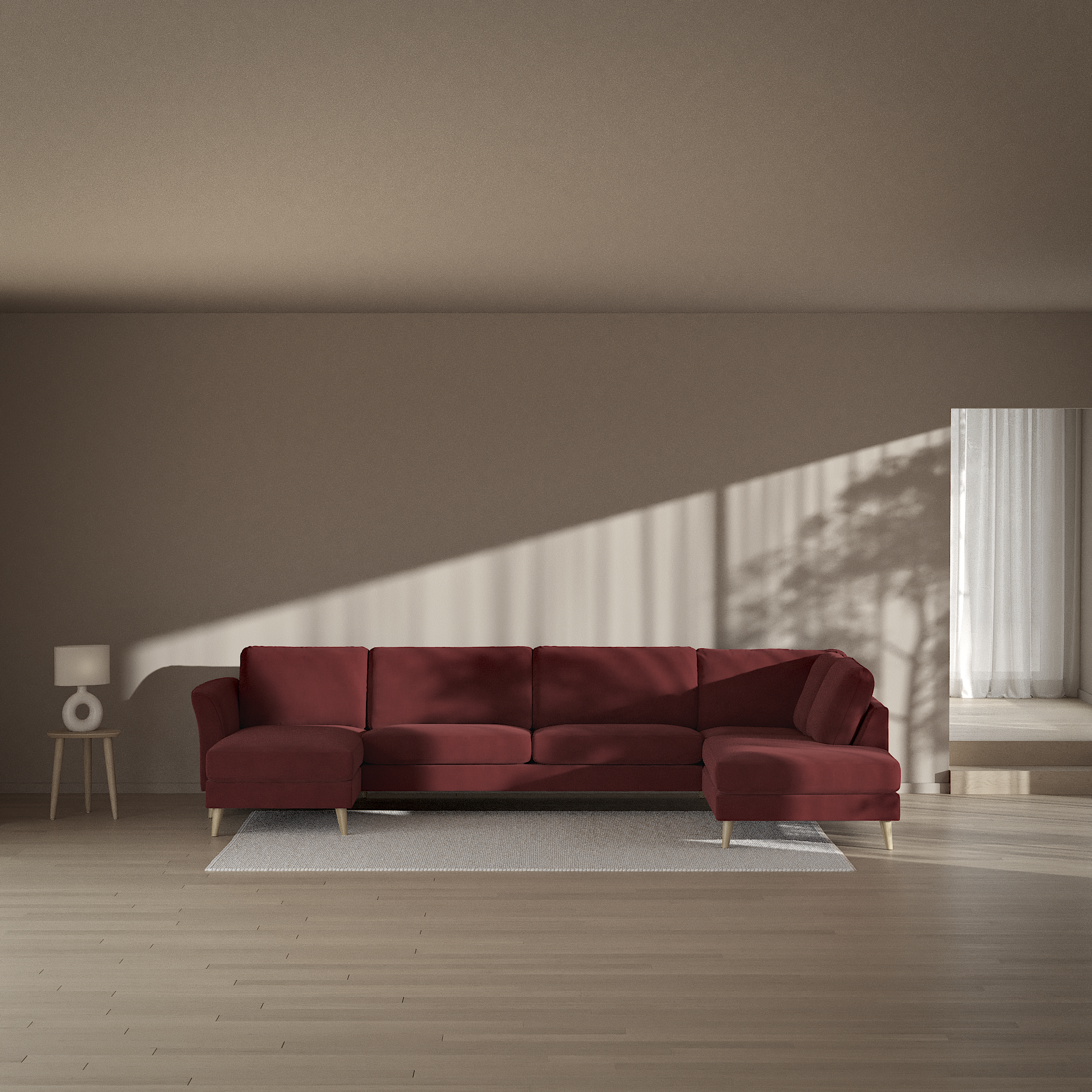 Bridge - 3-sits soffa med schäslong vänster och divan höger - inspiration