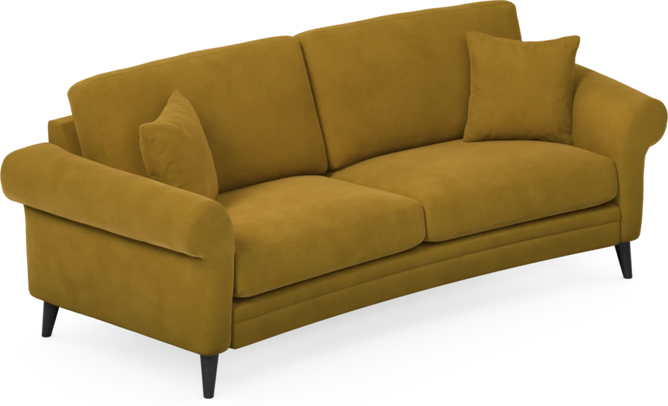 Eden - 2,5-sits soffa svängd - Gul