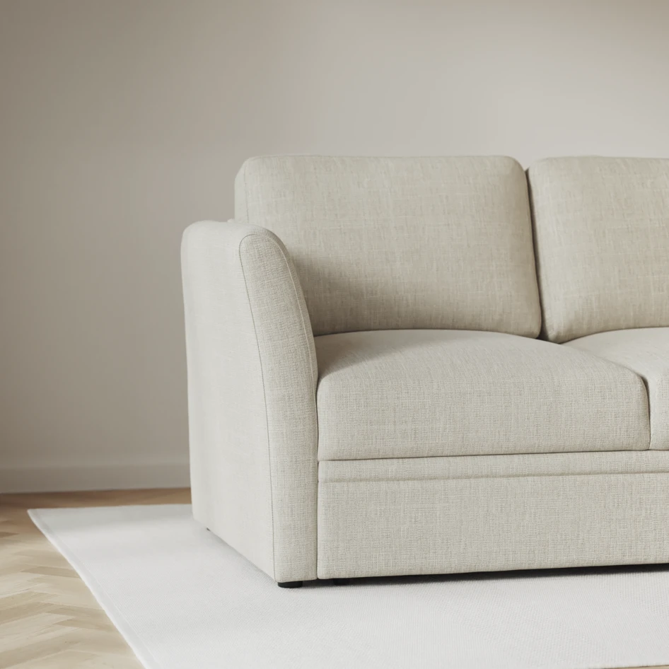Öland - Bäddsoffa 3-sits, längsbäddad - Beige