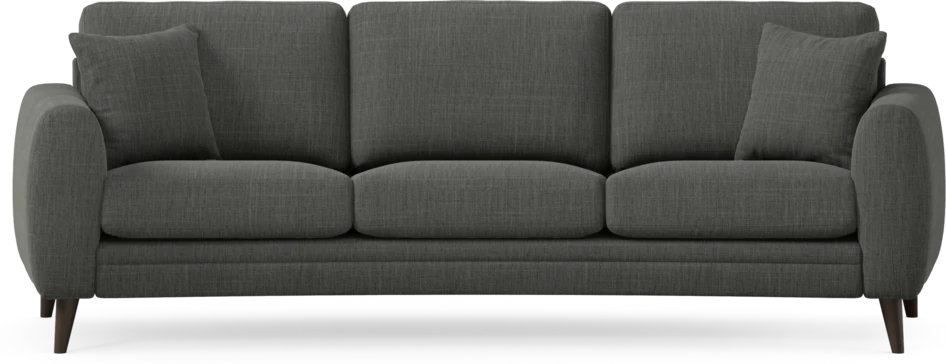 Eden - 3-sits soffa svängd - Grå