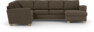 Friday - Hörnsoffa, 2+3-sits med schäslong höger - Brun
