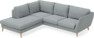 Madison - 2-sits soffa med divan vänster - Turkos