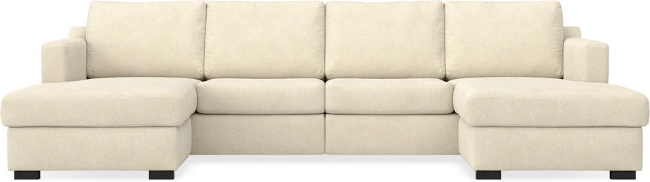 Friday - 2-sits soffa med två schäslonger - Beige