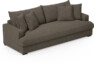 Mila - 4-sits soffa, hel dyna - Brun