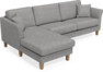 Eden - 2,5-sits soffa med schäslong - Grå